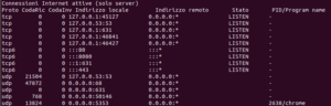 Netstat Esempio