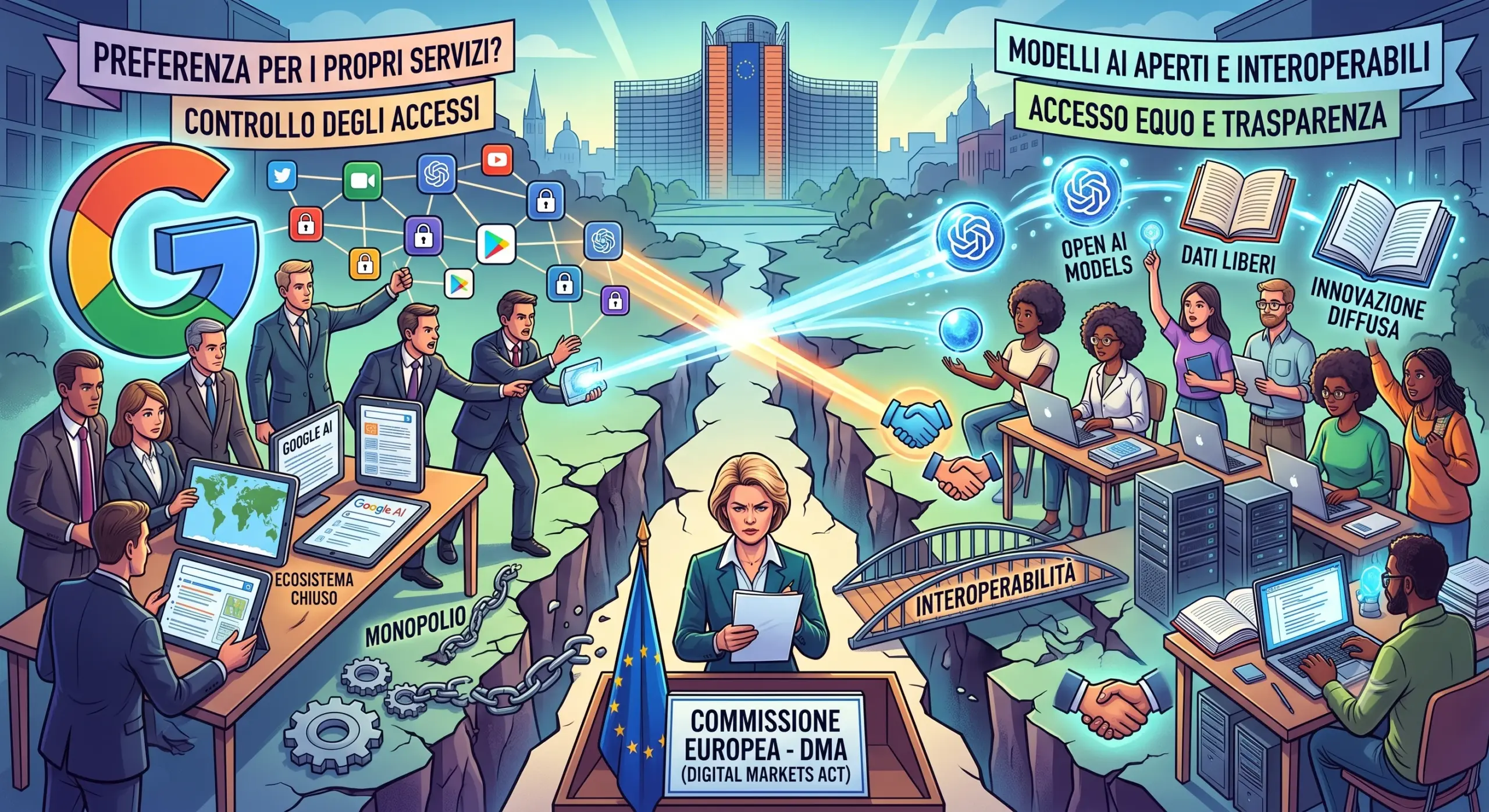 DMA Unione Europea e Assistenti Intelligenza Artificiale